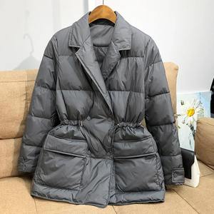 Nuevo Abrigo Casual de Invierno para Hombre, con Capucha, Tejido de Punto, Doble Botonadura, con Cordón Ajustable, Estilo Puffer - Product Image 1