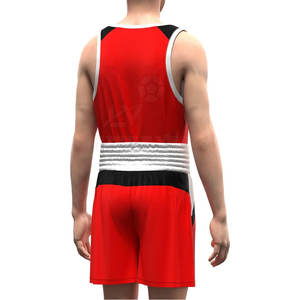 Conjunto de chaleco y pantalones cortos de boxeo de poliéster 100% unisex, uniforme deportivo para artes marciales, servicio OEM disponible - Product Image 6