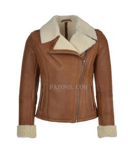 Veste aviateur en peau de mouton véritable pour femme B3, veste bomber en cuir d'agneau, veste de motard, veste décontractée, mode, fourrure chaude, veste de fourrure - Product Image 1