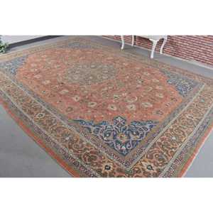 0.8x13.3 ft Turkish Rug, Vintage <b>Runner</b> Rug, <b>Red</b> Blue Bordered Wool Rug - Product Image 2