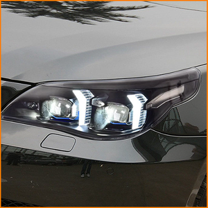 Für BMW <span class=keywords><strong>E60</strong></span> 5er Serie 2003-2010 G68 Style Fang LED-Scheinwerfer Dual Bi-LED Projektorlinse Sequentieller Dynamischer Blinker - Product Image 6