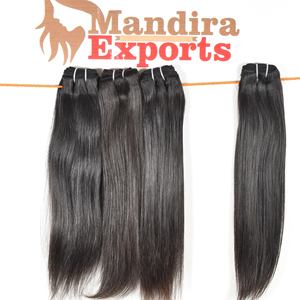 วิกผมตรงขนาด8-32นิ้วสีดำไม่หลุดจากธรรมชาติผมมนุษย์ผลิตในอินเดีย - Product Image 5