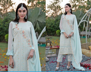 <b>Chandelier</b> Print Embroidered Work Suit with Fancy Sequence Beautiful Ethnic & Festival Wear <b>for</b> Online <b>Sale</b> - Product Image 3