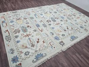 Tapis traditionnels noués à la main par des artisans, témoins d'une artisanat exquis. Utilisation domestique/commerciale, tapis pour chambre/salon. - Product Image 1