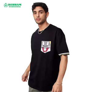 เสื้อยืดโอเวอร์ไซส์ผู้ชาย ผ้าหนา 100% โพลีเอสเตอร์ แบบเรียบ ซักแล้ว ใส่ได้เลย สกรีนลายได้ตามต้องการ สไตล์วินเทจ ทรงปกติ แห้งเร็ว ไม่เป็นขุย - Product Image 2