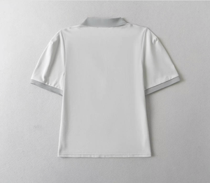 Camiseta Polo de algodón con manga corta transpirable para mujer personalizada - Product Image 6