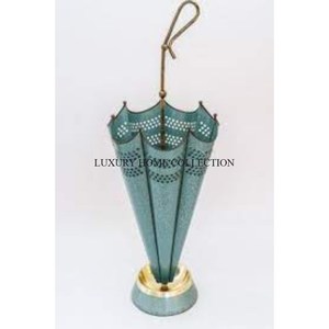 Porte-parapluie pratique en métal antique avec des dimensions hautes et des détails complexes pour mélanger le style avec la fonctionnalité - Product Image 1