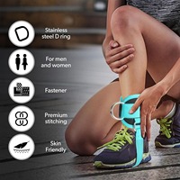En gros Rouse Sports OEM Sangles de cheville rembourrées en néoprène pour machine à câble, avec fermeture auto-agrippante réglable et anneau 3D renforcé, paire