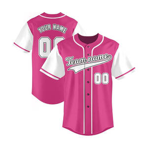 Nuevo diseño personalizado tallas grandes camiseta de béisbol equipo deportivo de moda desgaste personalizado sublimado camiseta de béisbol - Product Image 1