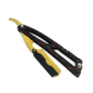 Vente en gros de rasoir de coiffeur léger à manche fantaisie rasoir de rasage droit rasoir à gorge coupée en acier inoxydable rasoir de salon de coiffure - Product Image 4