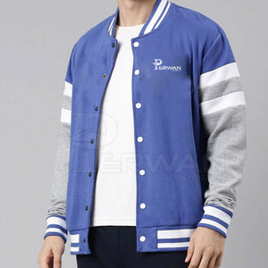 Logotipo personalizado Lettermen chaqueta de invierno para los hombres de moda nuevo diseño con cuello alto transpirable de secado rápido de alta calidad - Product Image 5