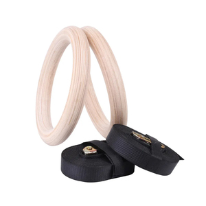 La meilleure qualité d'anneaux de gymnastique en bois de forme physique fonctionnent des accessoires de gymnastique à un prix raisonnable - Product Image 5