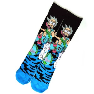 Calcetines largos transpirables de alta calidad para hombre con diseño fresco Calcetines con logotipo inferior duradero para una personalidad divertida - Product Image 4