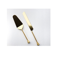 Ensemble en acier inoxydable et couteau à gâteau et serveur avec poli mat à vendre service à gâteau de haute qualité 2 Offre Spéciale de taille différente