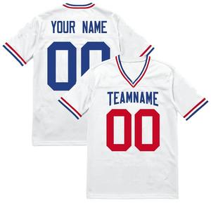 เสื้อเจอร์ซีย์อเมริกันฟุตบอลไซส์พิเศษสำหรับผู้ชายเสื้อแขนสั้นปักชื่อทีมสำหรับกีฬาฤดูร้อนตามสั่ง2025 - Product Image 1