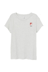 Camiseta de algodón de talla grande para mujer, gasa con cuello redondo impresa personalizada con Spandex, Jersey textil suave para ropa informal al por mayor - Product Image 5