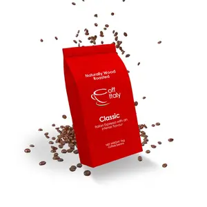 Private Label Coffitaly Espresso Classic 100% Robusta 1Kg. 35,2 Oz Aanpasbare Gebrande Koffiebonen Tas