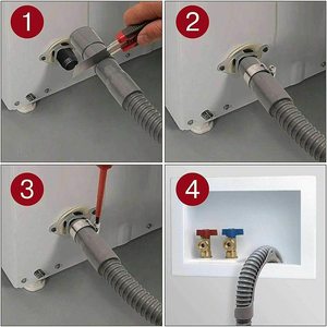 Tuyau de vidange flexible en plastique ondulé universel de 14 pieds pour lave-linge manuel/électrique, pour hôtels et usage domestique - Product Image 3