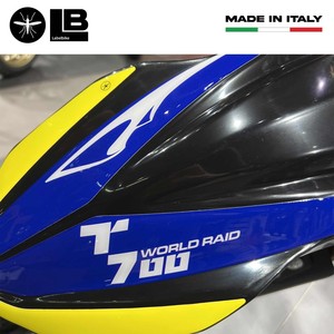 Adesivi 3D Blu per Parafango Alto per Yamaha Tenere 700 World Raid, Decorazioni Personalizzate per Moto e Casco - Product Image 4