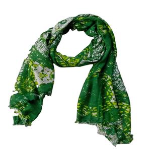 Meilleures ventes Florence Green Digital & Voile Bagru Châle de créateur imprimé Cravate innovante Motif exquis Écharpe douce - Product Image 1
