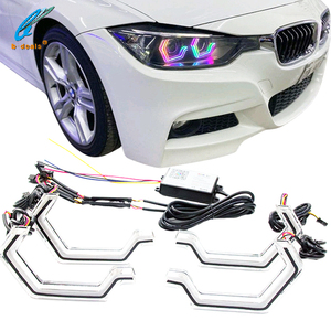 B-deals Gen 2 icónicos faros LED Crystal Angel Eyes para RGB Chasing Amber con señal de giro nuevos accesorios de luz de coche - Product Image 1