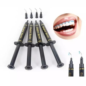 Gel barriera professionale sbiancante per denti al gusto di menta 3ml di protezione per diga gengivale per uso dentale domestico - Product Image 1