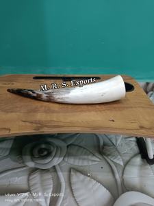 Corne à boire en os de bœuf 100% alimentaire, très demandée, cornes à boire viking médiévales, prix de gros - Product Image 2