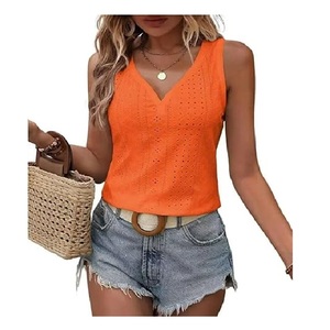 Luxury Women's Tank Top Solid Color 100% Cotton Casual Style Best Selling From Bangladesh Factory High Quality at Factory Price - Product Image 4