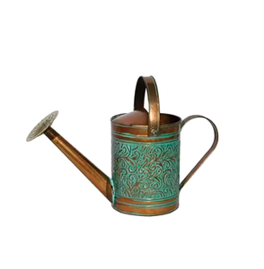 Steel Metal High Quality Watering Can Shiny Bronze Finished Narrow Spout Watering Can for Home Indoor <b>Gardens</b> Watering - Product Image 6