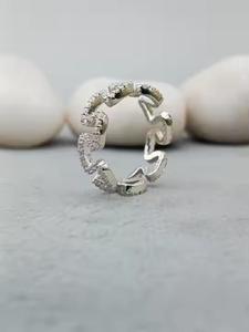 100% satisfacción garantizada anillo de bodas de compromiso solitario personalizable 14K 18K oro 925 anillo de plata esterlina para regalo - Product Image 4