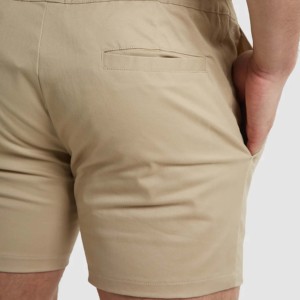 Short d'été pour hommes, tissé, respirant, polyester, spandex, longueur genou, taille moyenne, short décontracté pour jeunes hommes, short chino personnalisé - Product Image 2