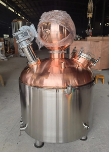 خزان تفريغ للاستحلاب بالخلط الصناعي 500 لتر من الفولاذ المقاوم للصدأ مع سترة مجانسة وتدفئة - Product Image 5