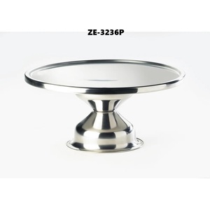 White Pearl Handmade Metal Cake <b>Plate</b> Designer Wedding <b>Stand</b> Pedestal Style <b>Display</b> Tray Zahid Exports Cake Tool - Product Image 3
