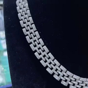 Collier en or de haute qualité de créateur, moissanite, bijoux de mode hip-hop, vente en gros d'usine pour hommes, cadeau parfait - Product Image 3