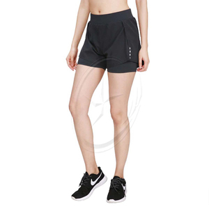 Elastic <b>Spandex</b> Jogging Marathon Gym Fitness Sport Yoga <b>Shorts</b> Reflective 2 in 1 Women's Running <b>Shorts</b> Breathable Quick Dry - Product Image 1