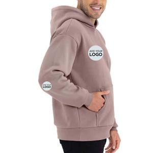 Sweat-shirts pour hommes 350 g/m² 100% coton peigné, sweat-shirt à capuche décontracté pour hommes - Product Image 2