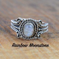 Solide 925 argent Sterling plaqué pierre précieuse naturelle en gros en vrac Lot ovale lunette réglage anneau à la main bijoux de mode femmes