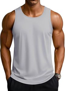 Las camisetas sin mangas de algodón transpirable para hombre más vendidas, Camisa sin mangas de verano para Fitness/chaleco informal, estilo moderno - Product Image 2