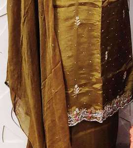 ชุดอินเดียปากีสถานดีไซน์เนอร์ชุดเย็บปักด้วยมือชุดแฟชั่นแบบดั้งเดิม - Product Image 4