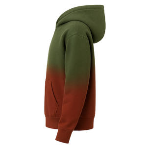 ชุดวอร์มสีเขียวจางสีแดงซีดจางของดวงอาทิตย์ชุดวิ่งมีฮู้ดแบบไล่ระดับสีน้ำหนักเบาชุดวอร์มสำหรับผู้ชาย - Product Image 6