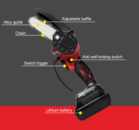 Scie à chaîne électrique sans fil 21V, fabricant chinois, pour la coupe du bois, mini scie à chaîne portable avec chaîne de scie tranchante