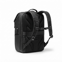 Sac à dos pour ordinateur portable en polyester à chargement solaire avec port USB et fermeture éclair, grande capacité, pour voyages d'affaires, pour hommes
