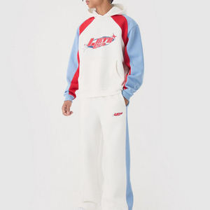 Survêtement de sport d'hiver pour homme, coupe classique, 100 % coton épais, design personnalisé OEM, style streetwear, vente en gros - Product Image 1