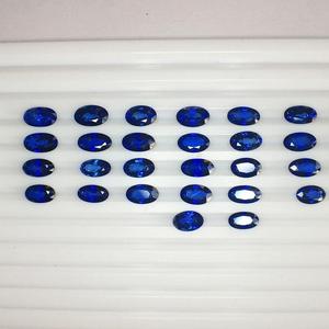 พลอยแซฟไฟร์พลอยธรรมชาติตัดวงรีที่มีใบรับรอง IGI พลอยหลวมได้รับความร้อน - Product Image 1