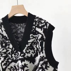 Chaleco sin Mangas con Cuello en V para Hombre, Logotipo Personalizado, Prenda de Punto Informal, Suéter sin Mangas de Punto para Hombre - Product Image 2