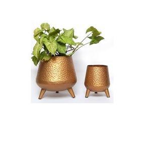 Nouveauté : Pot de fleurs décoratif en fer forgé pour la maison et les temples, design artisanal - Product Image 3