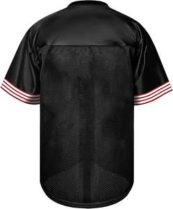 Camisetas de fútbol americano de manga a rayas de primera calidad Estilo único Malla ligera Sublimación y bordado personalizados disponibles - Product Image 3