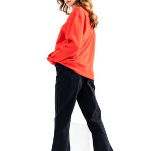 Sudadera de Felpa de Algodón de Manga Larga para Mujer con Logotipo Personalizado, Otoño/Invierno, Tejido Ecológico - Product Image 4