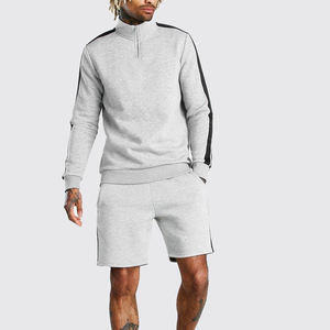 Conjuntos Deportivos Personalizados con Logotipo OEM para Hombre, Conjuntos de Ropa Deportiva de Algodón y Poliéster con Pantalones Cortos para Hombre, Ropa de Verano para Hombre, Ropa de Calle - Product Image 1