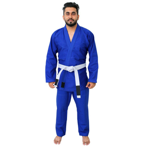 Uniforme de Jiu Jitsu Brasileño Azul, Diseño Personalizado y Bordado con Material de Alta Calidad a Precio de Mayoreo, Gi de Primera Calidad - Product Image 3
